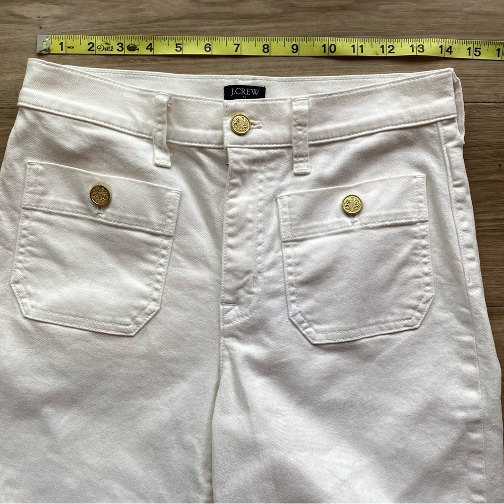 J. Crew Full Length Slim Wide Leg Jeans - Picture 7 of 10